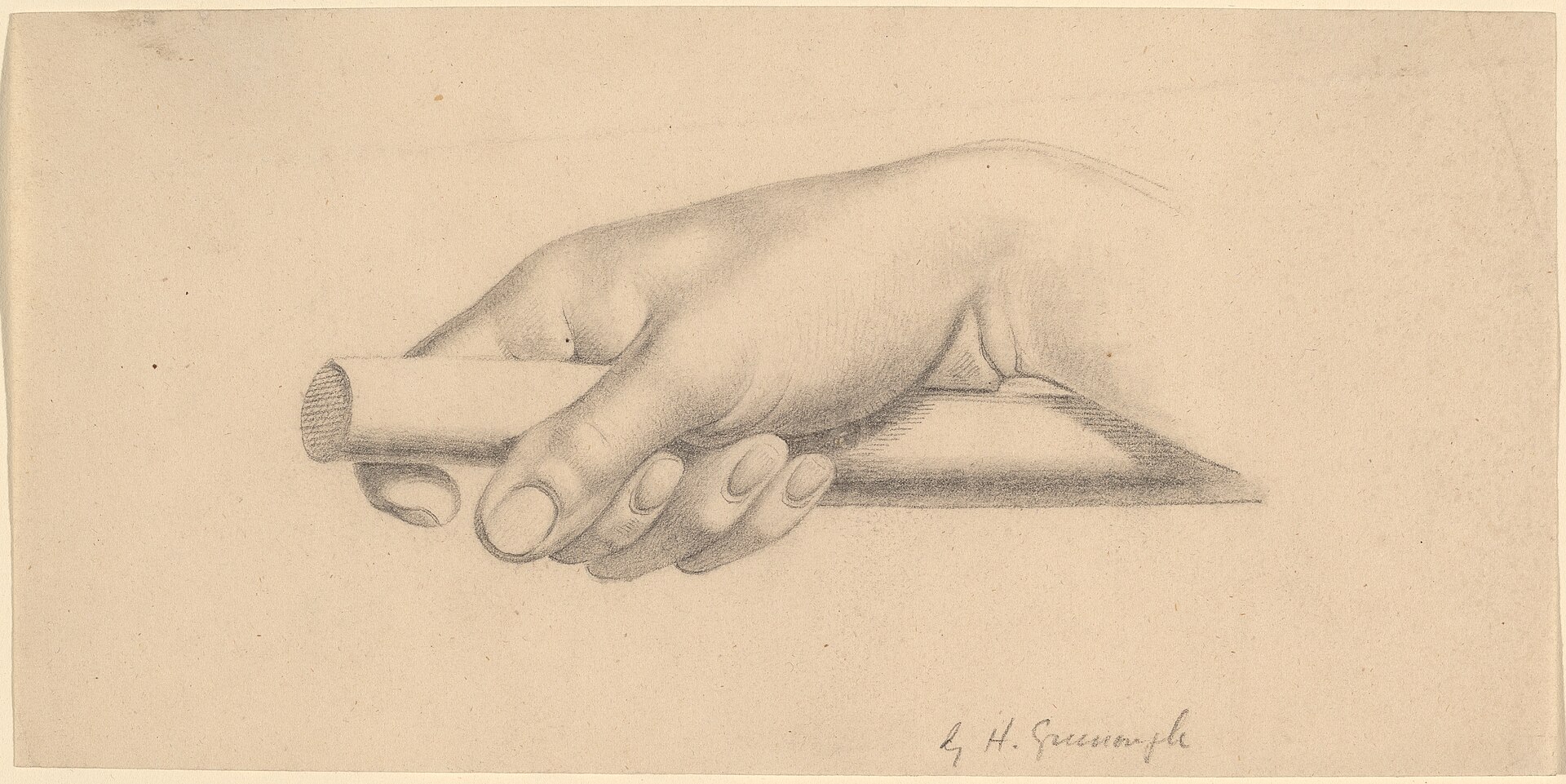 Horatio Greenough, Right Hand Holding Short Rod, 1847, NGA 56996 — Horatio Greenough