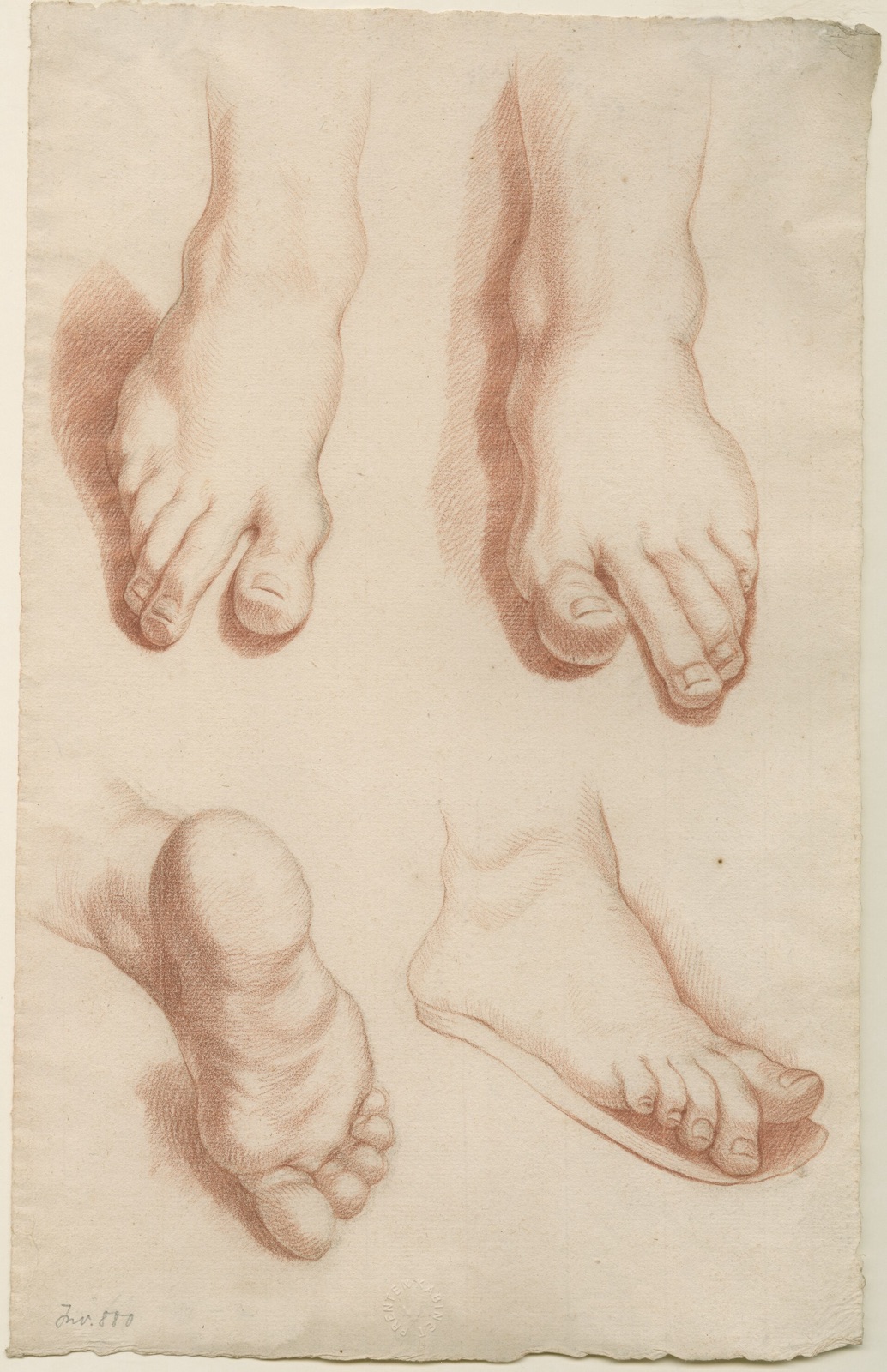 Studie van voeten, objectno PK.OT.00880 — Artista ignoto