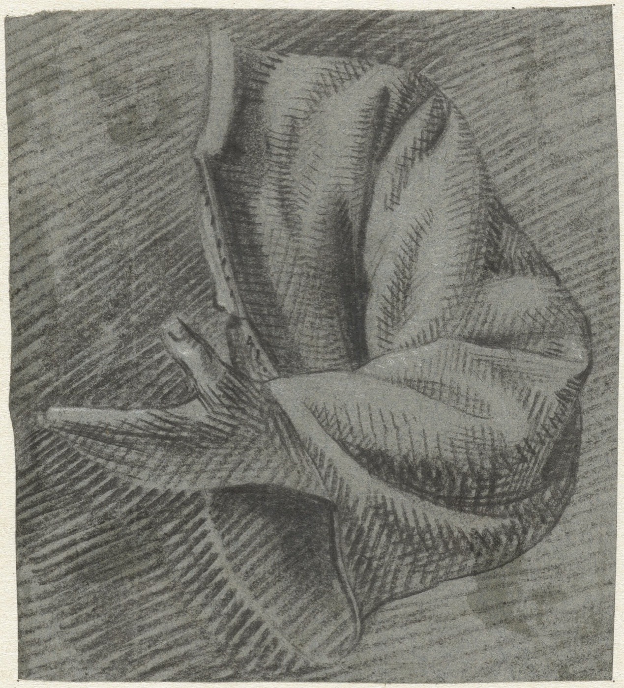 Studie van een mouw met een hand, RP-T-1952-269 — Unknown artist