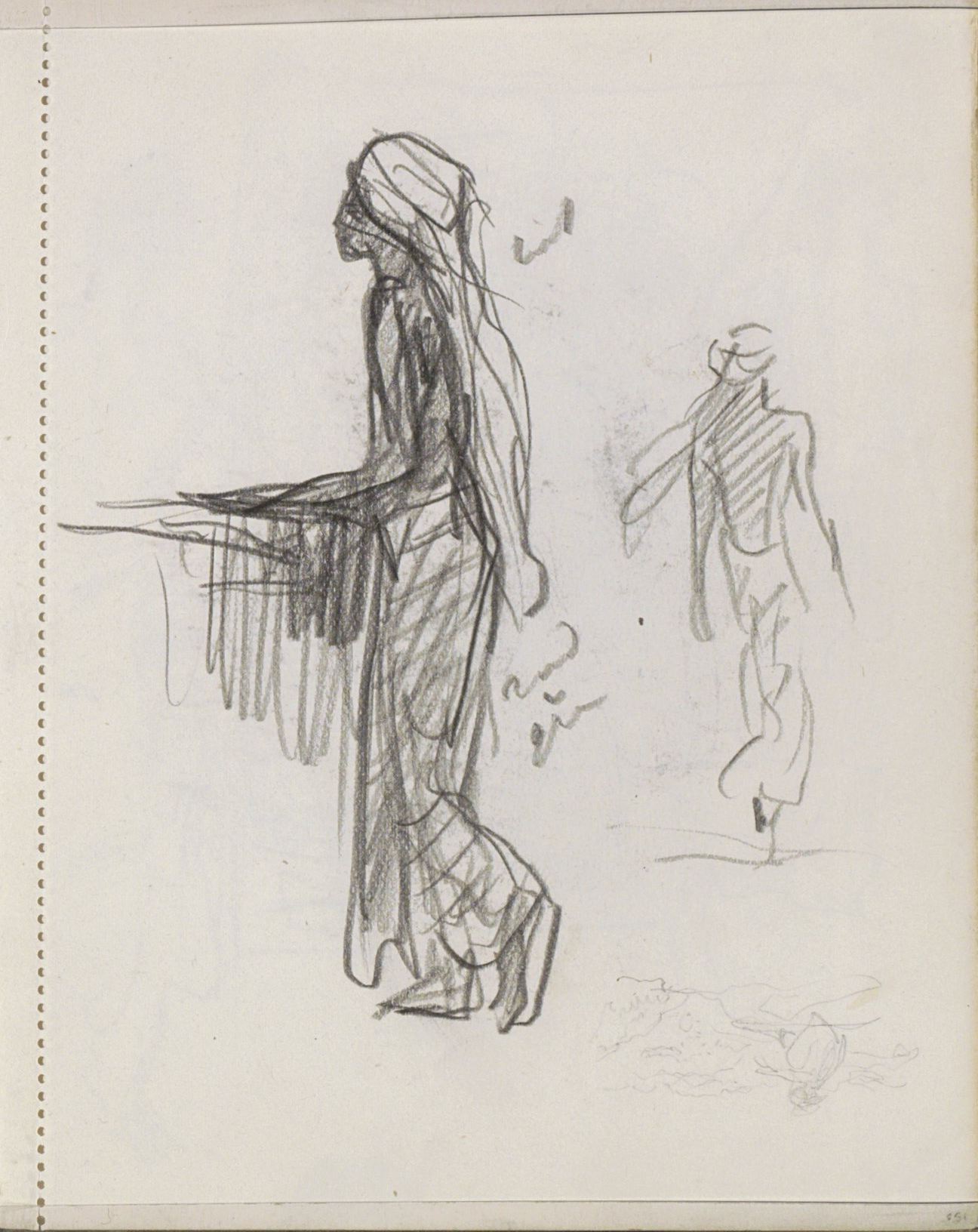 Indiërs, van opzij en op de rug gezien, RP-T-1949-678-150 — Artiste inconnu