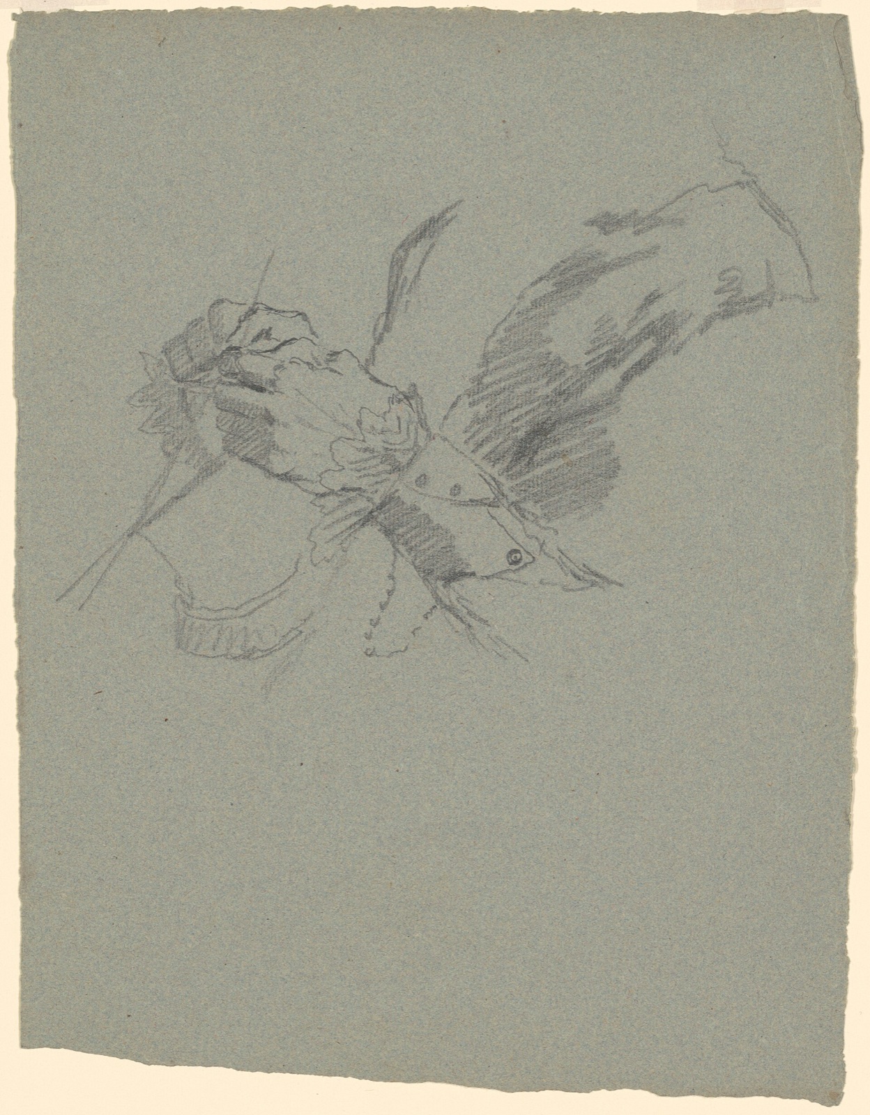 Enoch Wood Perry, Jr., Study of Hands Knitting (recto), c. 1870-1890, NGA 169479 — Enoch Wood Perry, Jr