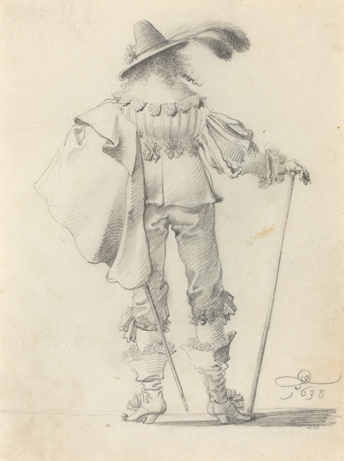 Pieter Jansz Quast, Gentleman Seen from Behind, 1638, NGA 61071 — Pieter Jansz Quast