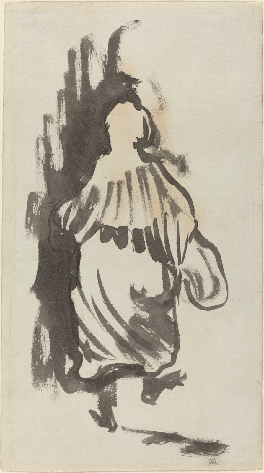 Edouard Vuillard, Walking Figure Seen from Behind, c. 1894, NGA 130852 — Edouard Vuillard