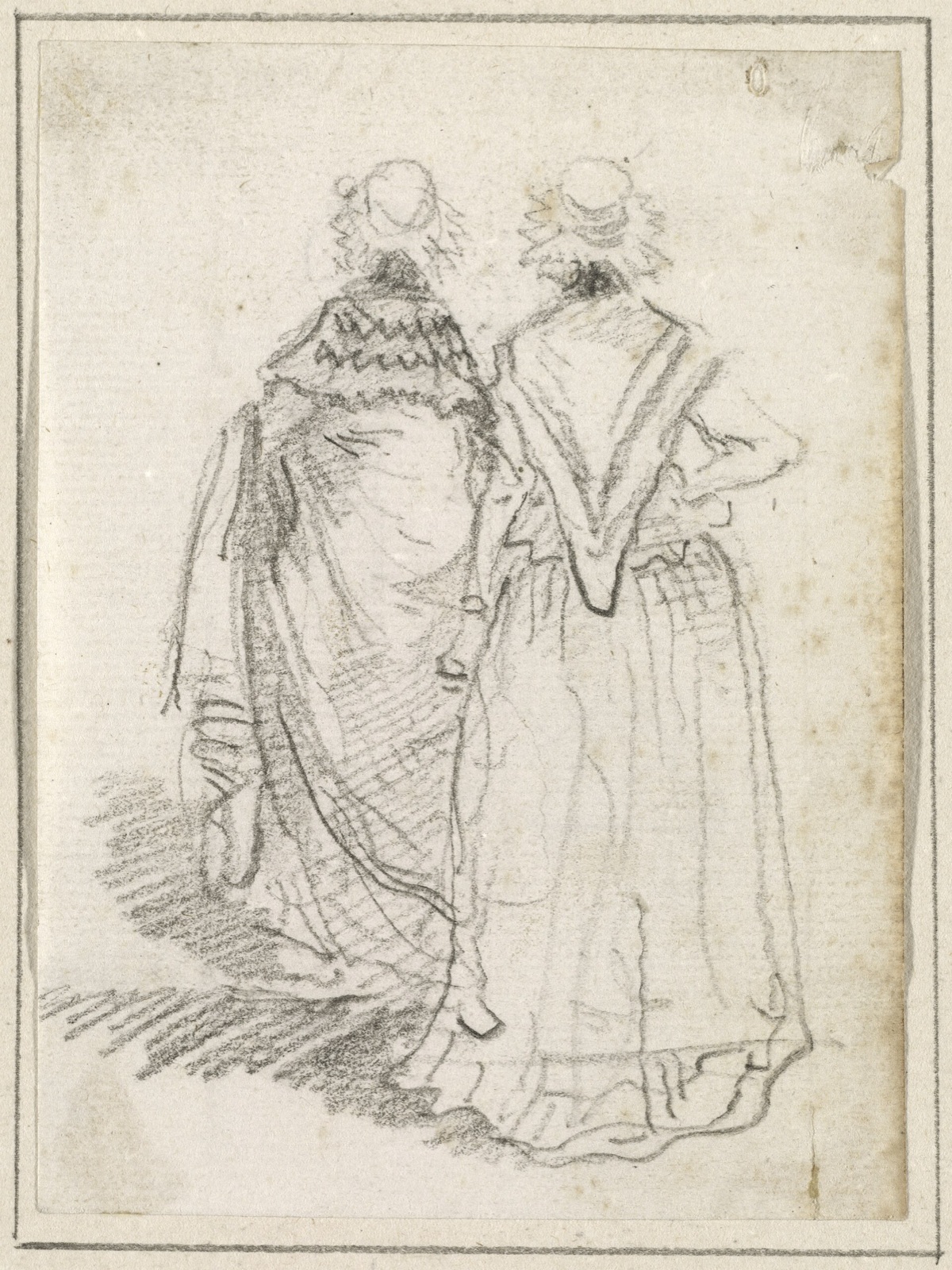 Hubert Robert, Two Women Seen from Behind, probably c. 1754-1765, NGA 63000 — Hubert Robert