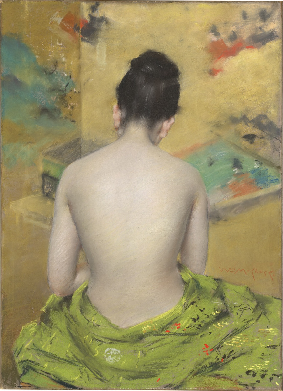 Chase William Merritt Back Of A Nude 1888 — William Merritt Chase