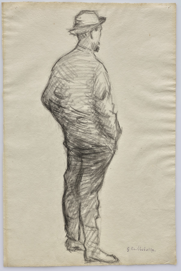 Study of a Man with Hands in His Pockets — Gustave Caillebotte