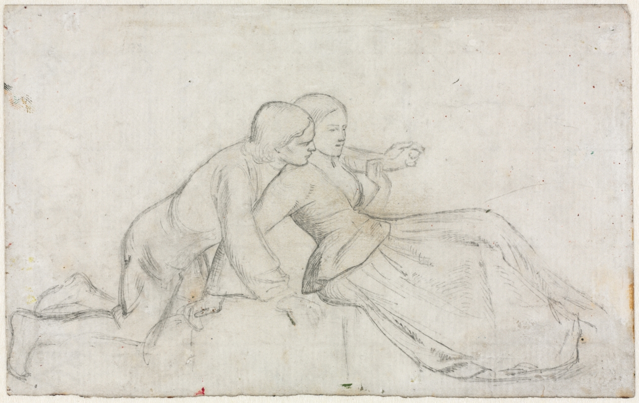Study for "The Hireling Shepherd" — William Holman Hunt
