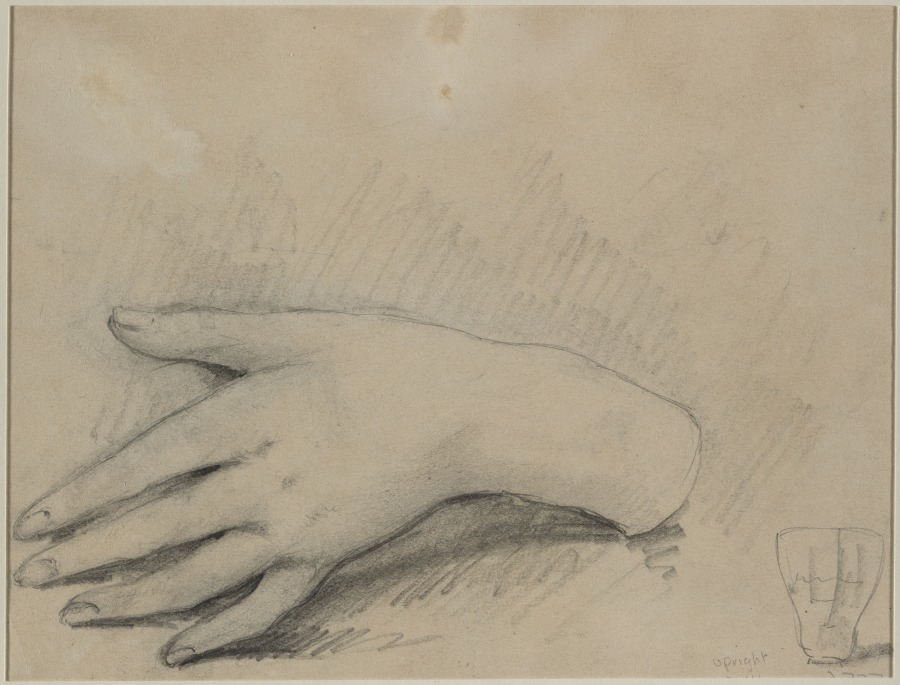 Study of a Woman's Hand (verso) — Théodule Ribot