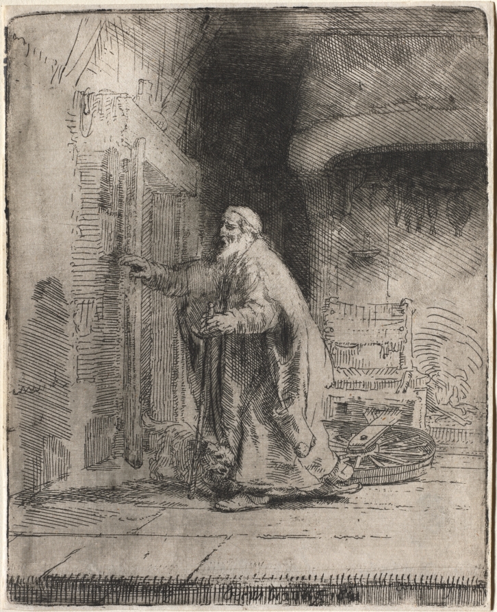 The Blindness of Tobit: The Large Plate — Rembrandt van Rijn