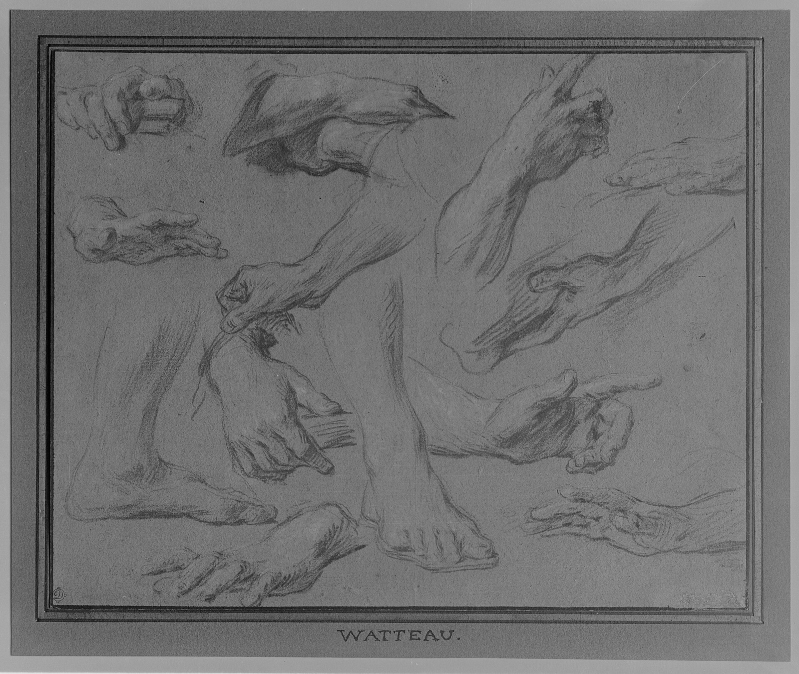 Studies of Hands and Feet MET 573 — François Lemoyne