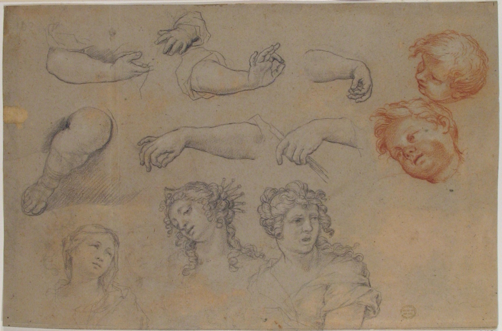 Studies of Heads and Hands MET 87.12.135 — Unbekannter Künstler