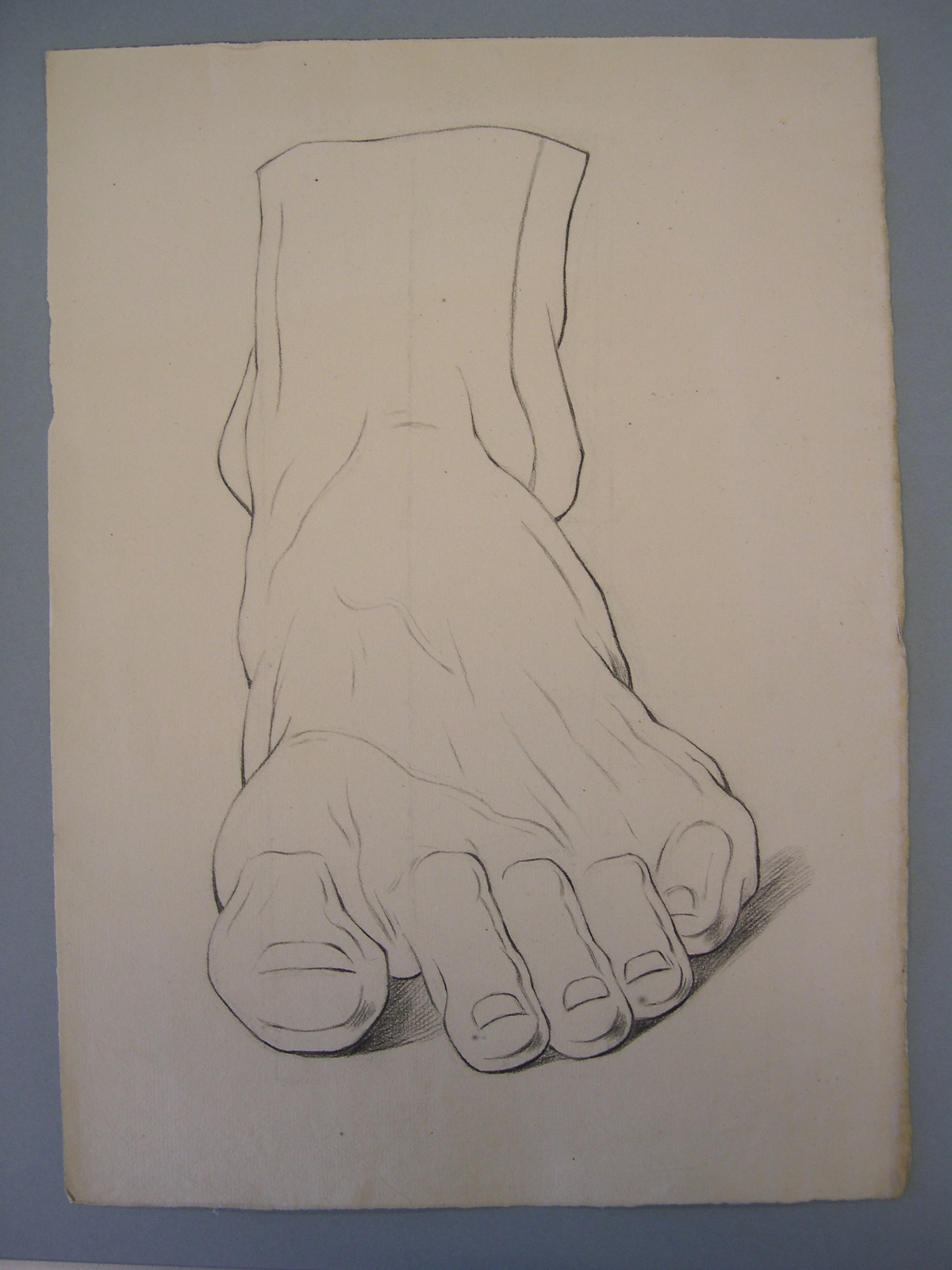 Schets van een voet, objectnr TB 6453.75 — Unknown artist