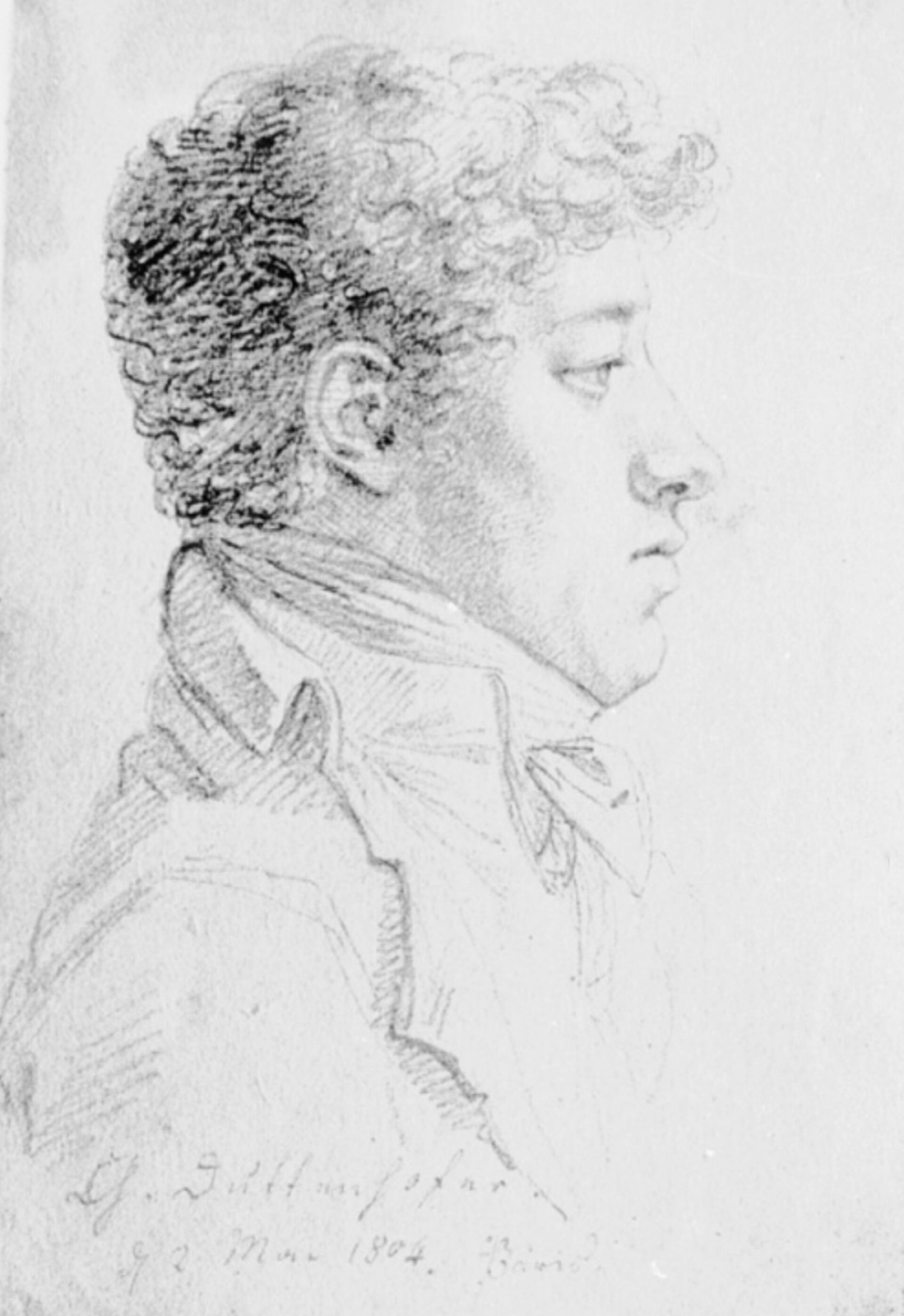 Christian Duttenhofer (Zeichnung Paris 2.5.1804) — Unbekannter Künstler