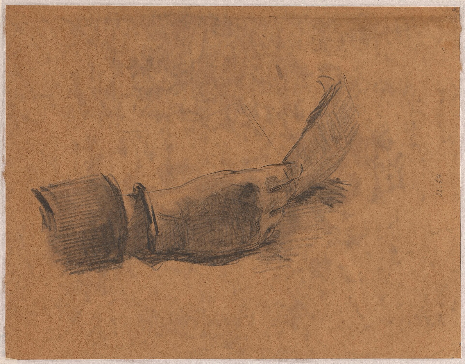 Studies van een hand, RP-T-1932-64(V) — Unbekannter Künstler
