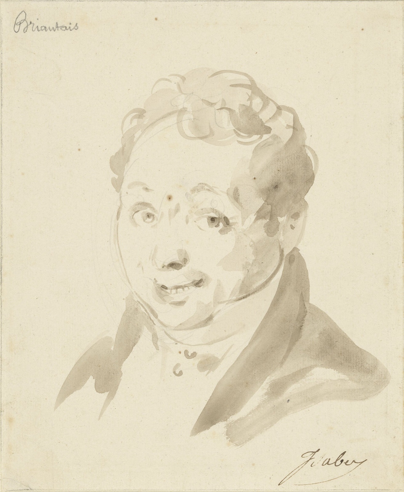 Portret-karikatuur van Briantais, RP-T-1953-315 — Artiste inconnu