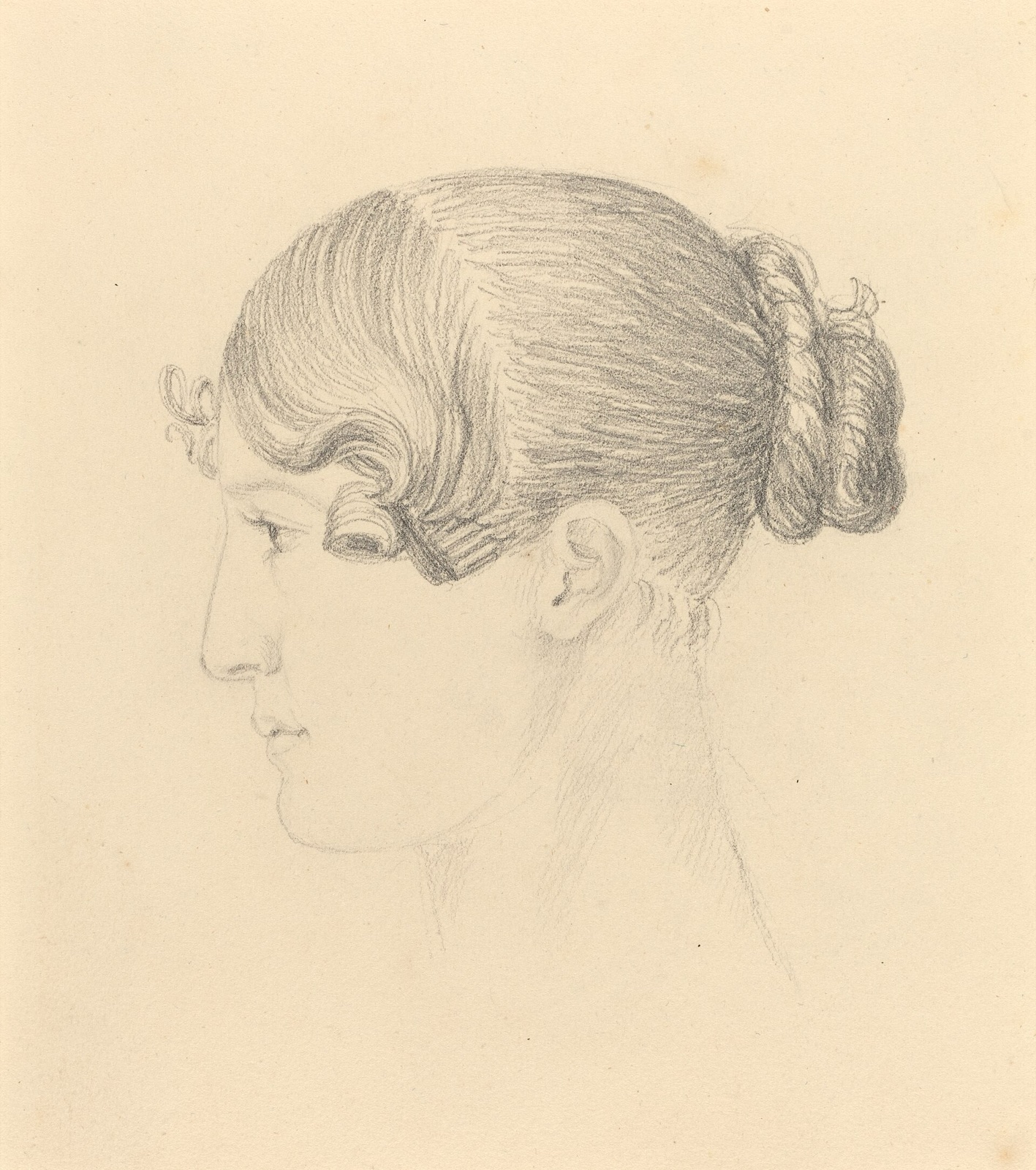 John Flaxman, Head of a Woman (Theresa Turner?), NGA 58233 — John Flaxman