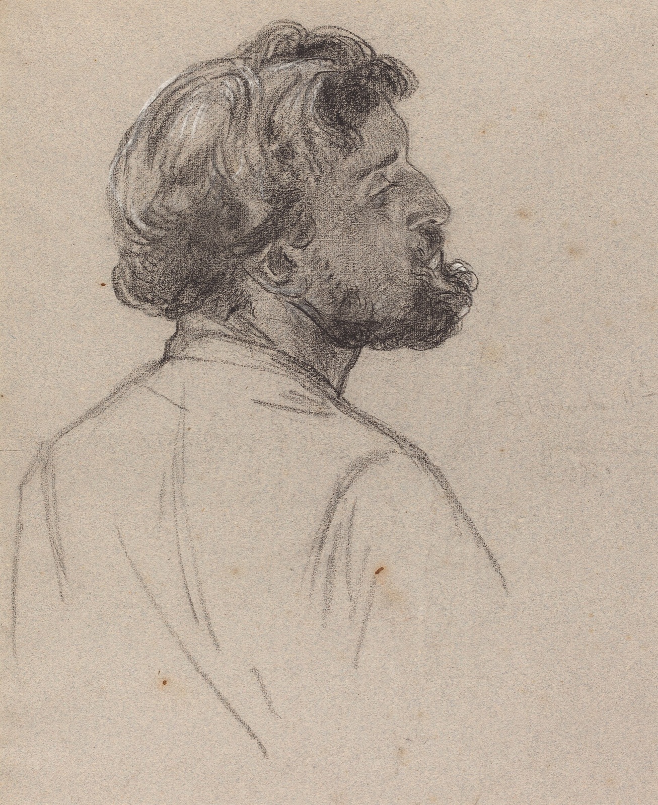 Charles-Louis-Lucien Müller, Head of a Bearded Gentleman, early 1860s, NGA 150751 — Charles-Louis-Lucien Müller
