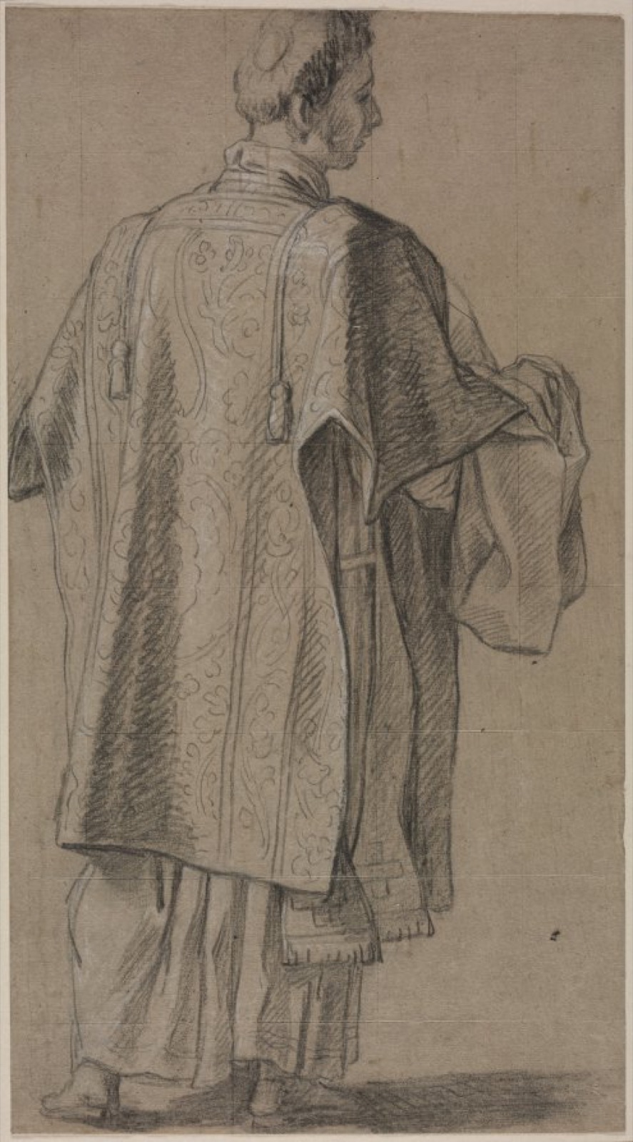 Ecclesiastic Seen from Behind — Unknown artist