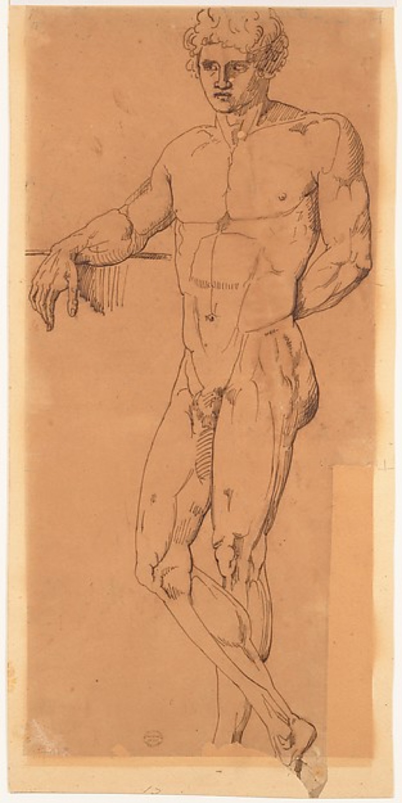 Standing Male Nude — Unknown artist