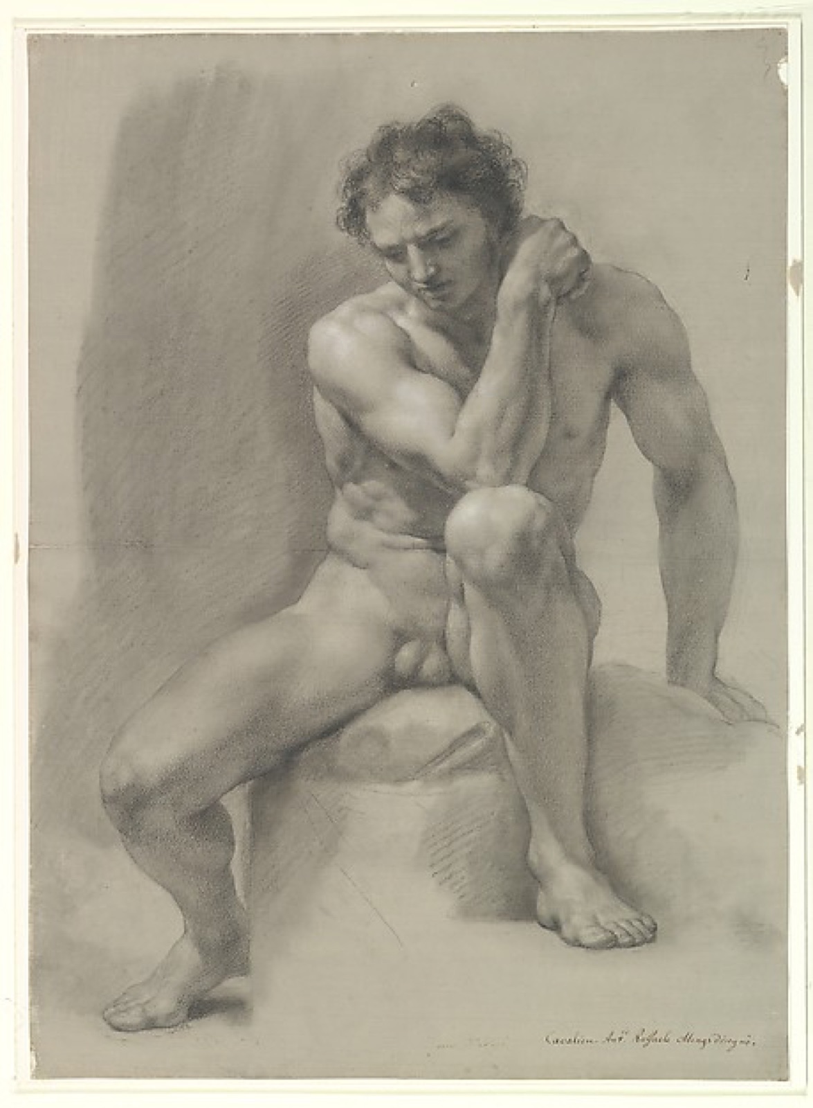 Seated Nude Male — Anton Raphael Mengs