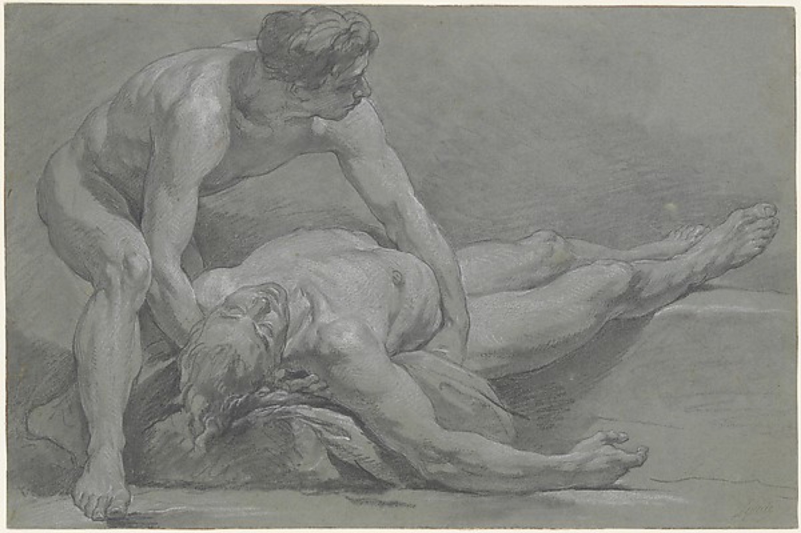 Two Nude Male Figures — Nicolas Bernard Lépicié