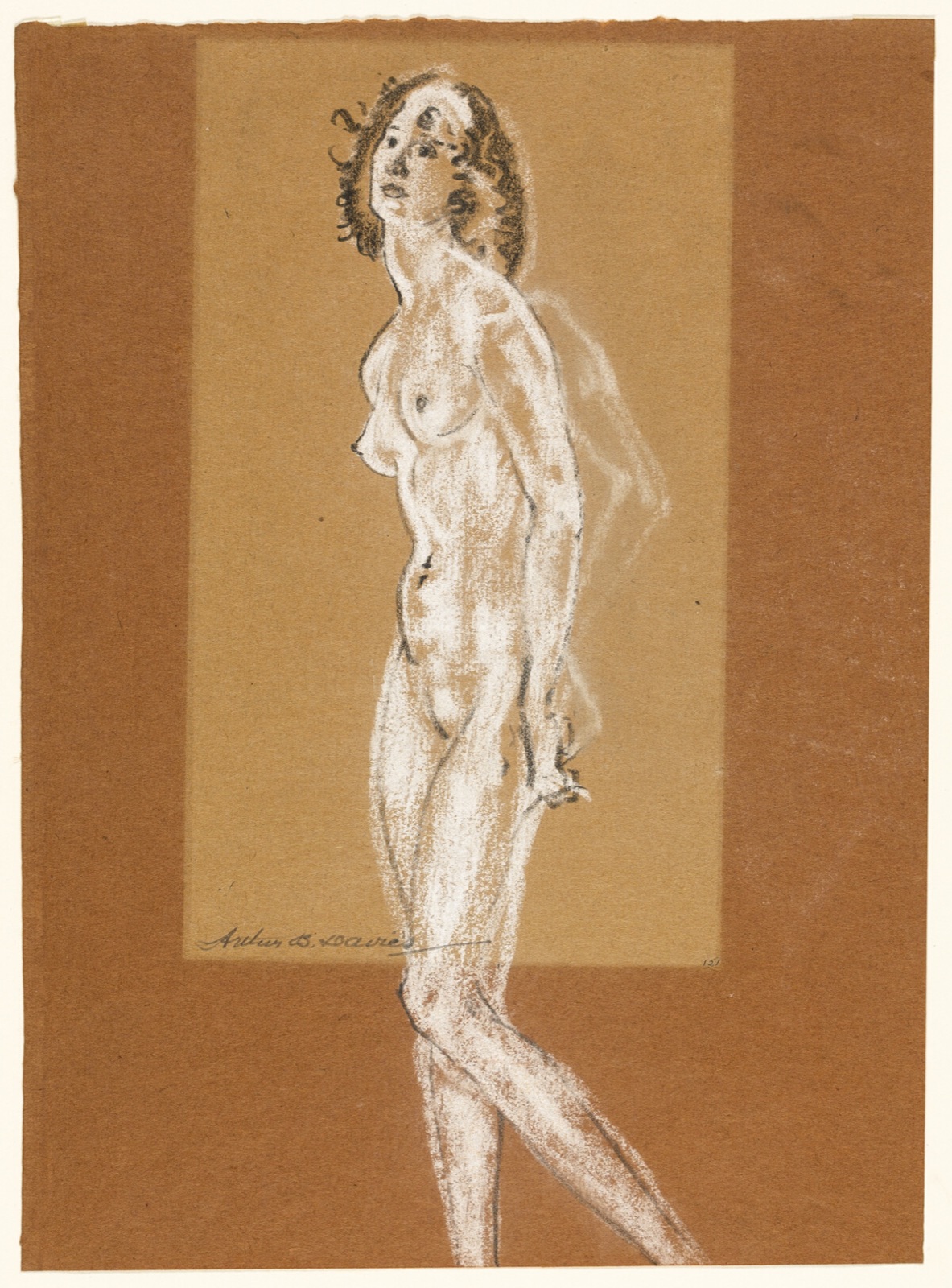 Standing Female Nude — Arthur B. Davies