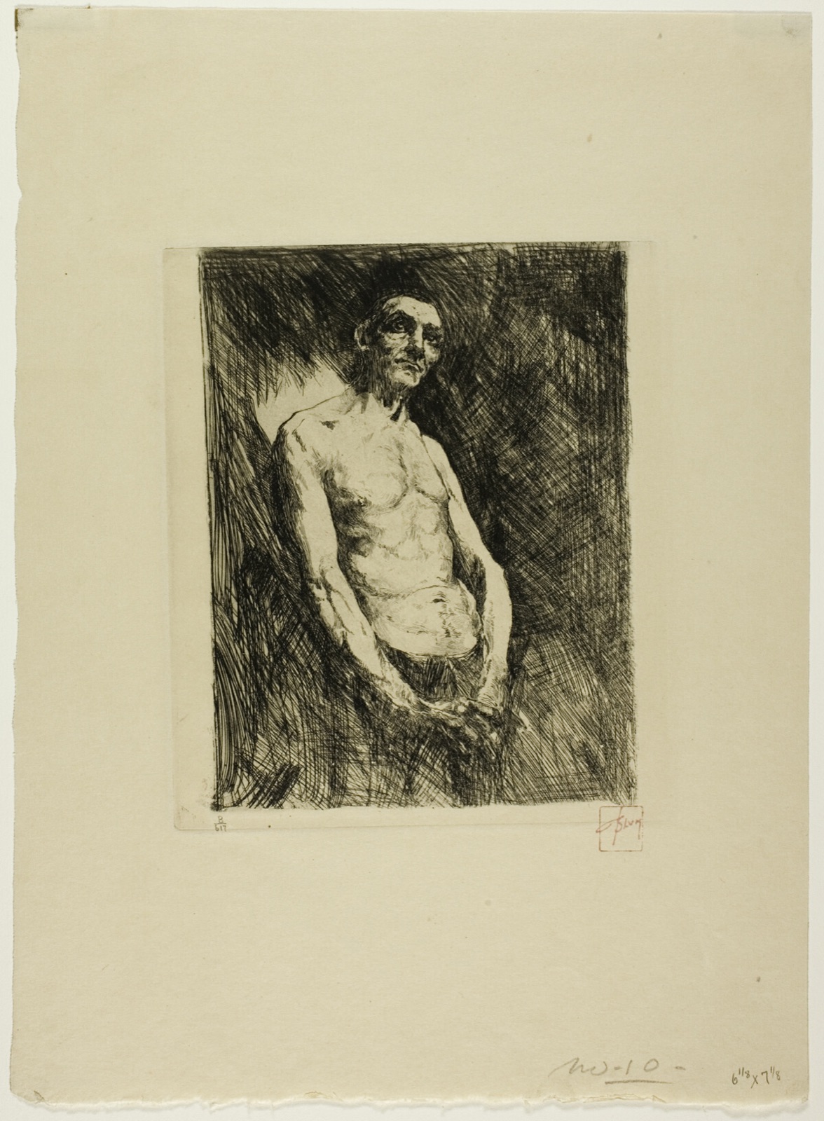 Half Nude Figure of a Man — Robert Frederick Blum
