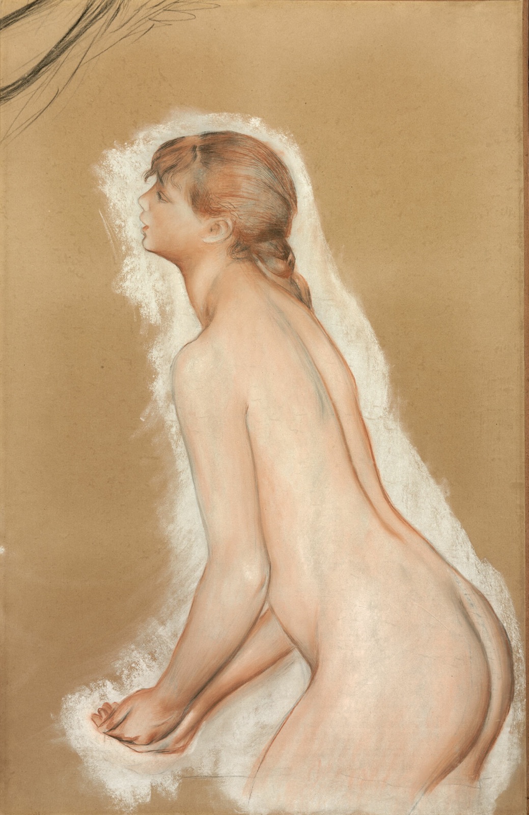 Splashing Figure (Study for "The Large Bathers") — Pierre Auguste Renoir