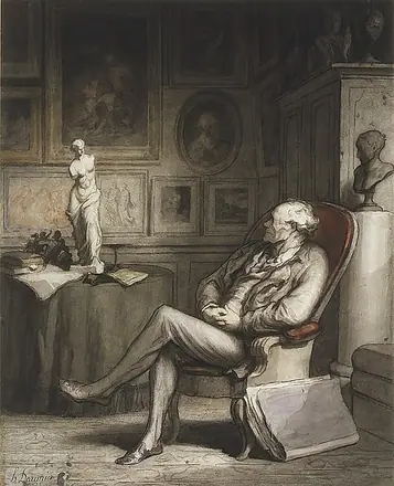 The Connoisseur — Honoré Daumier