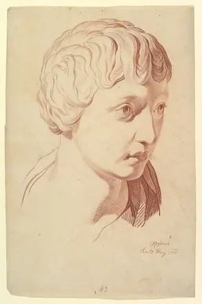 Idealized Head Looking Right, copied after the Antique — Johann Evangelist Kastner