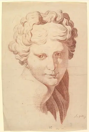 Idealized Female Head, Copied after the Antique — Johann Evangelist Kastner