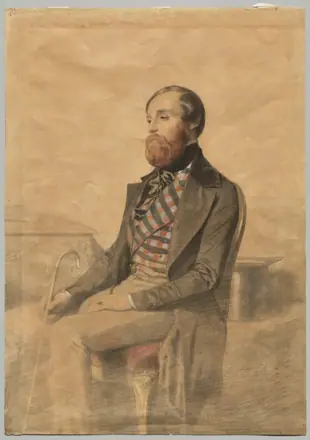 Portrait of Alfred de Musset (1810-1857) — Alexandre Bida