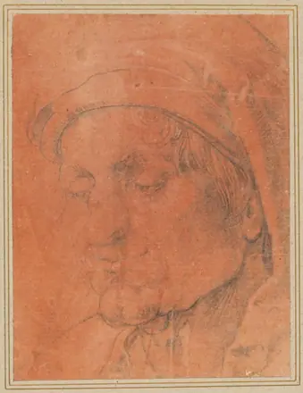 Head of a Man in a Cap — Unknown artist