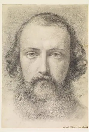 Ford Madox Brown - Portrait- Head Study of Daniel Casey (Full-Face) - Google Art Project