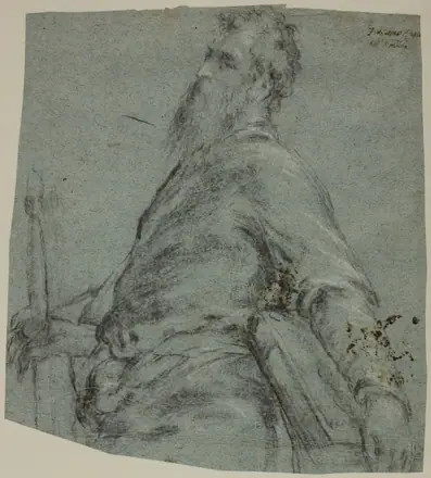 Half-length Figure Study for Saint Paul — Jacopo Bassano
