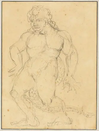 Study of the Figure of Agnello Brunelleschi — William Blake