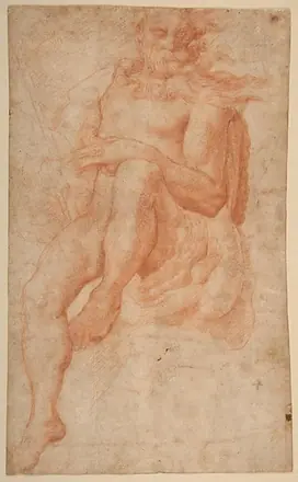 Study for the Figure of Aeolus — Pellegrino Tibaldi