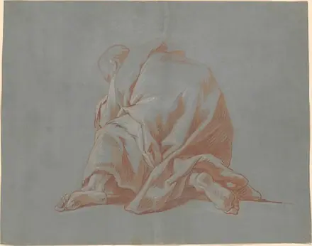 Study of a Draped Figure — Jean François de Troy