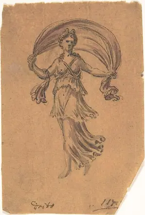 Study of a Classical Female Figure (Night) — Unknown artist