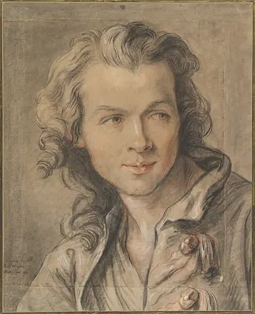 Portrait of Étienne Maurice Falconet (1716–1791) — Jean-Baptiste Lemoyne the Younger