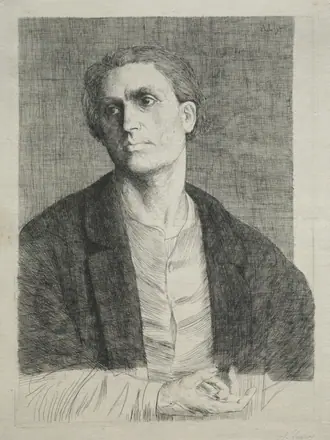 Study of a Man's Head — Alphonse Legros