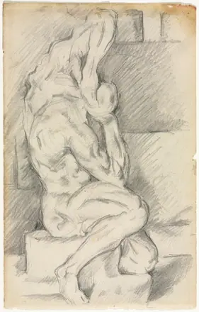 Sketch of Anatomical Sculpture (recto) — Paul Cezanne