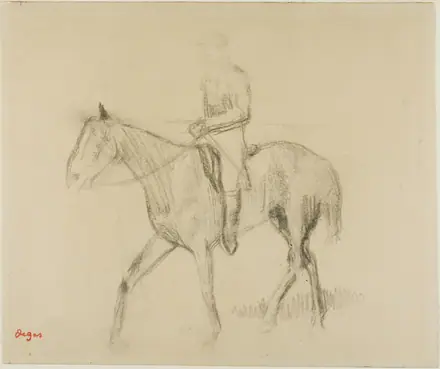 Horse and Rider — Hilaire Germain Edgar Degas