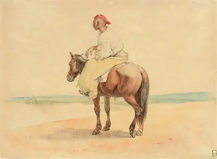 1848 - Taras Shevchenko - Kazakh on horseback - — Taras Shevchenko