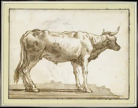 A Bullock Standing to the Right (on a Base) MET DT3237