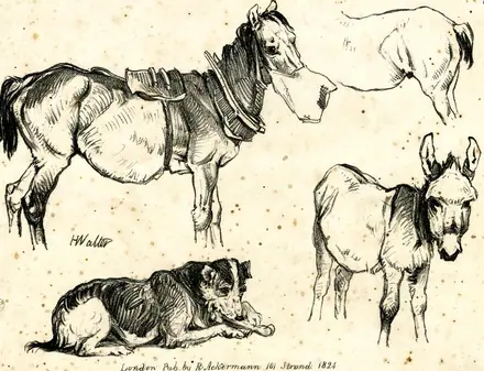 Ackermann's Lithographic Drawing Book (BM 1875,1211.160) — Print made by: Henry Walter Printed by: Charles Joseph Hullmandel Publ