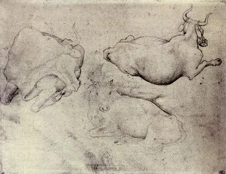 Pisanello - Three Cows - WGA17862