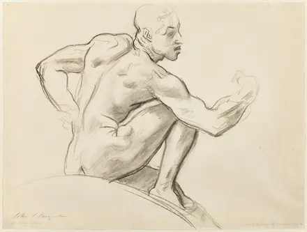 Seated Male Nude — John Singer Sargent