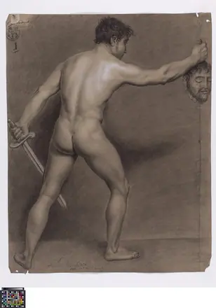 Academische studie, van op de rug gezien, 1812, Franciscus de Hondt, Musea Brugge, 0016.GRO0133.II — Franciscus de Hondt