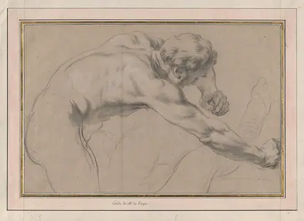 Male Nude, Study for Samson and Delilah MET DP876499 — Creator:Jacques Francois Amand